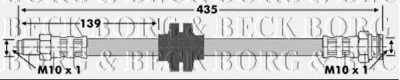 BORG & BECK bbh6720 -  Тормозной шланг